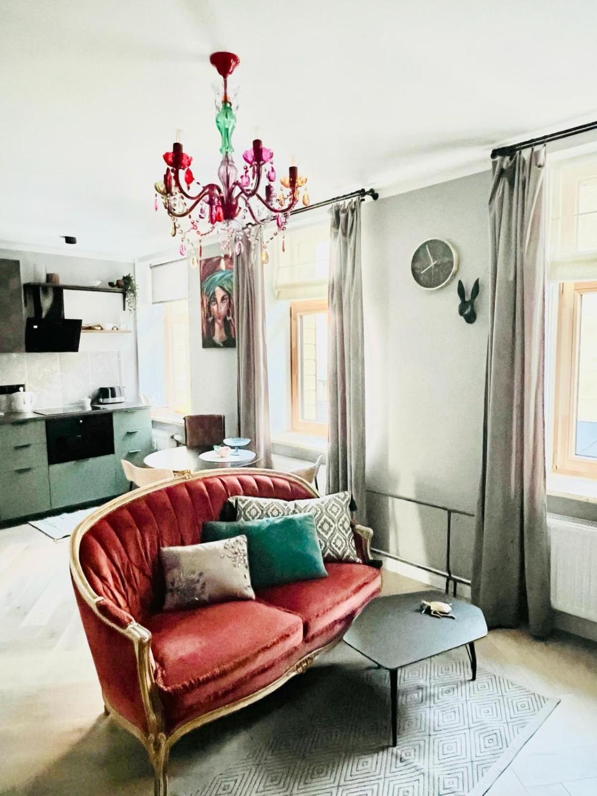 Romantic Center Boho Style + P 公寓 里加